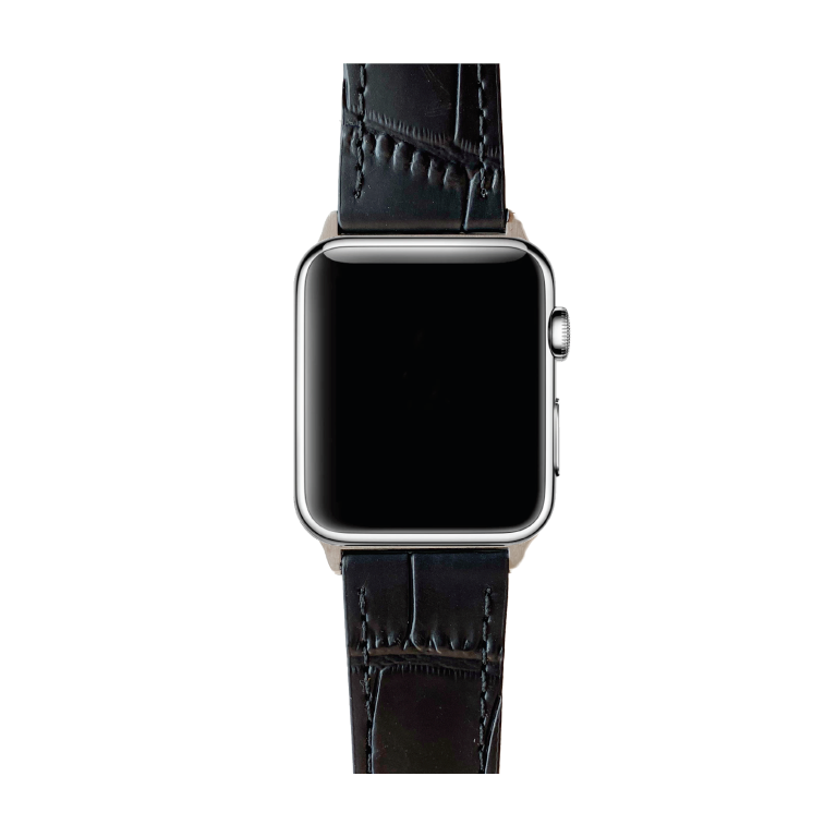 APPLE WATCH BAND CROC NEGRO